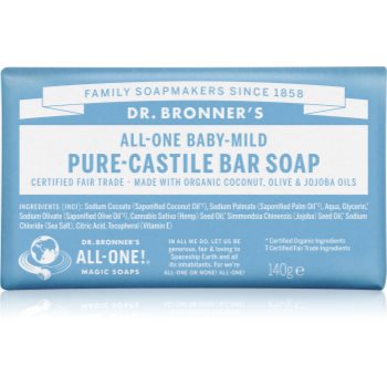 Dr. Bronner’s Baby-Mild săpun solid fara parfum - imagine 2